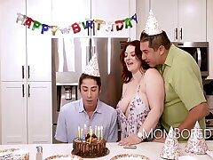 MILF Emmy Demur Gets Plowed By Stepson on His Birthday