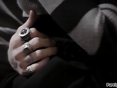 Teen Girl Satisfies Her BF's Big Cock with Passionate Blowjob