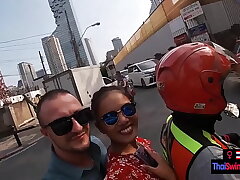 Bangkok Backseat BJ: Amateur Teen Couple's Day Out Spills Into Steamy Sex Session