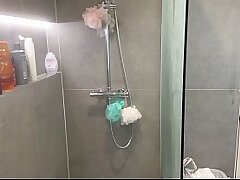 Emma P's Amateur Shower and Shaving Scene
